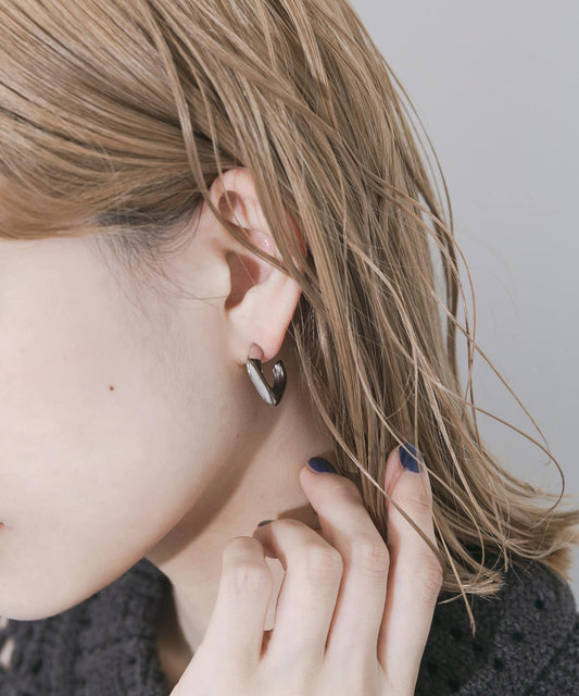 不鏽鋼方形圈式耳環