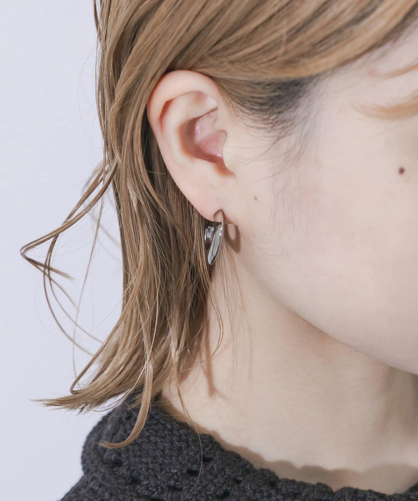 不鏽鋼方形圈式耳環