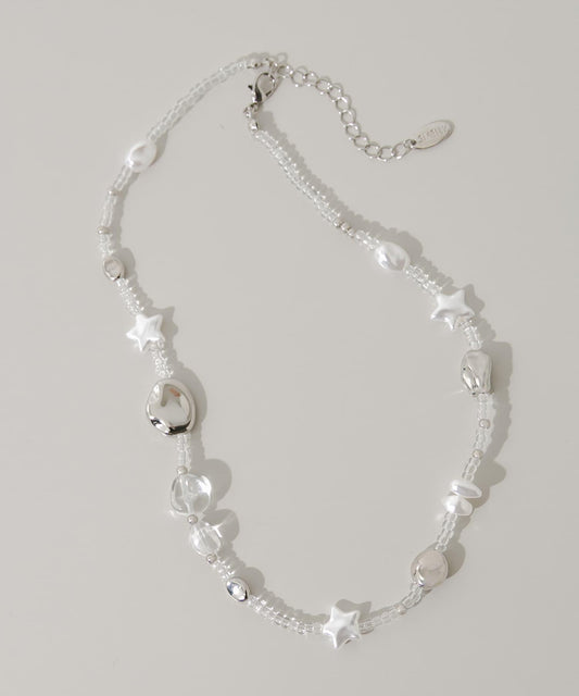 透明珠飾裝飾項鍊