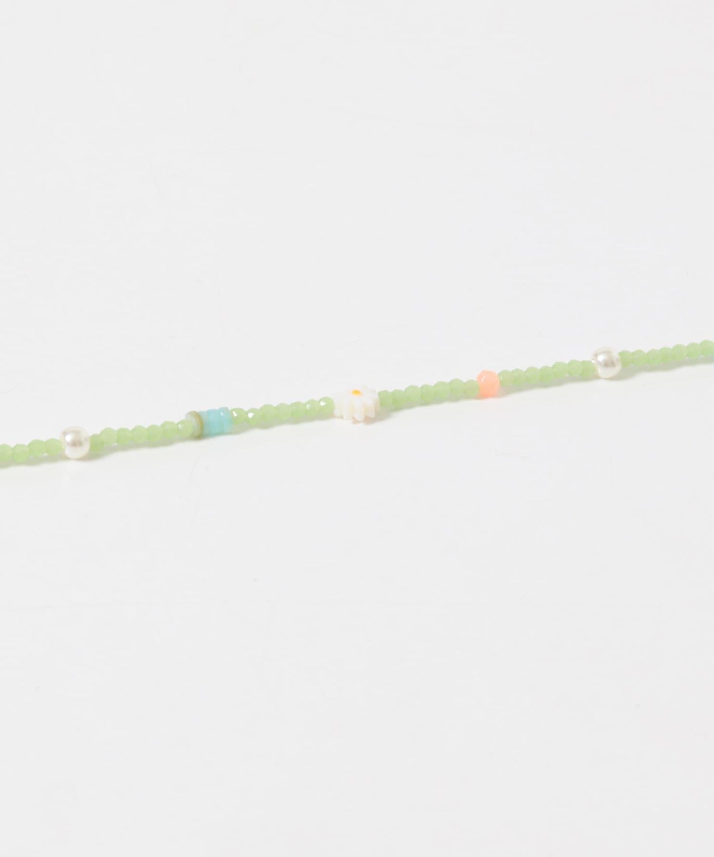 花朵圖案 彩色珠串 項鍊