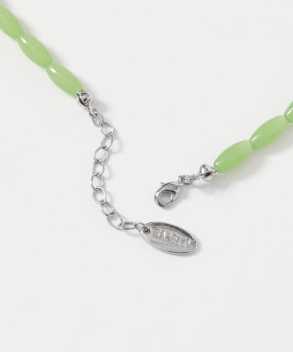 金屬墜飾 彩色珠串 項鍊