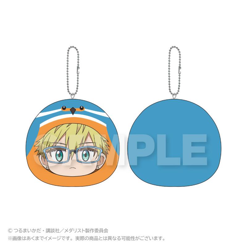 メダリスト 的中文通用名稱為 **《梅達利斯特》** 系列名 **まるめいつ** 需轉換為中文且不能直譯，我將使用符合周邊系列習慣的 **丸萌系列**。 最終商品名如下： 梅達リスト（梅達利斯特） 丸萌系列 鴗鳥理凰 靠墊鑰匙扣