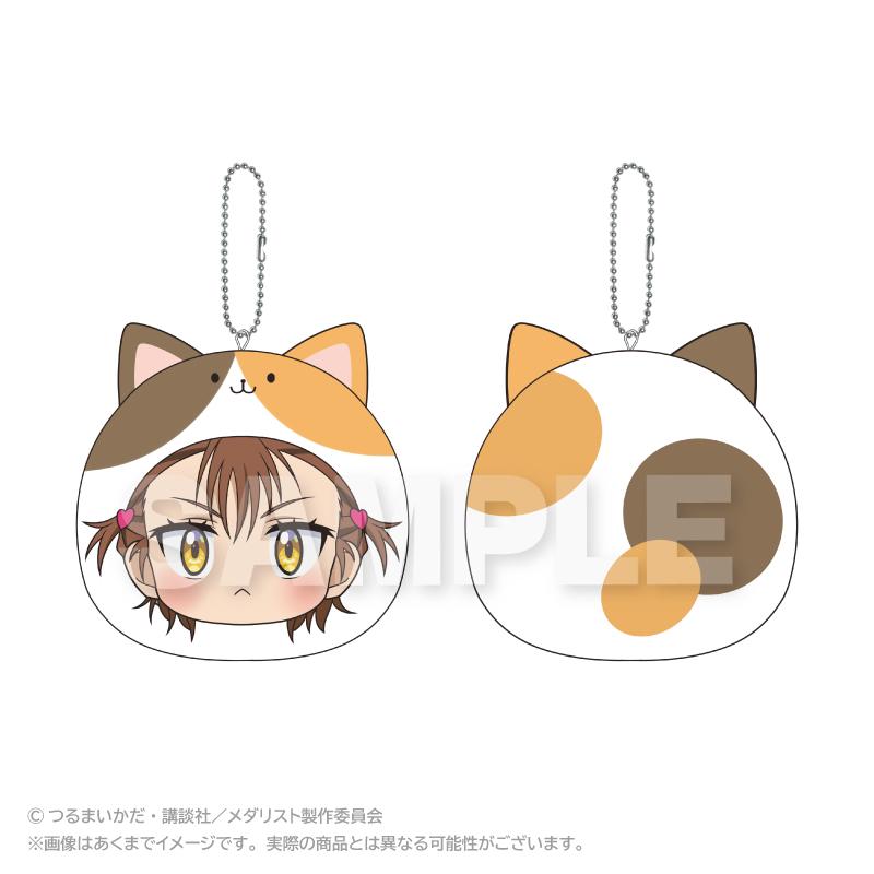 獎牌得主（メダリスト） 丸萌系列 三家田涼佳 毛絨抱枕鑰匙扣