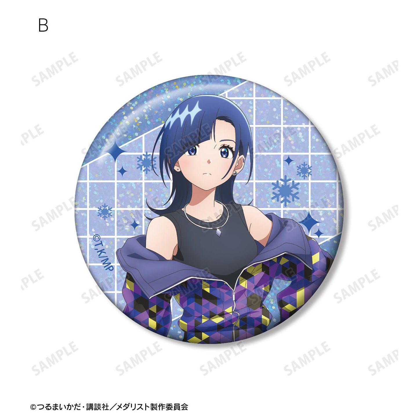 メダリスト（花滑） 岡崎いるか 全息缶徽章 2個套裝