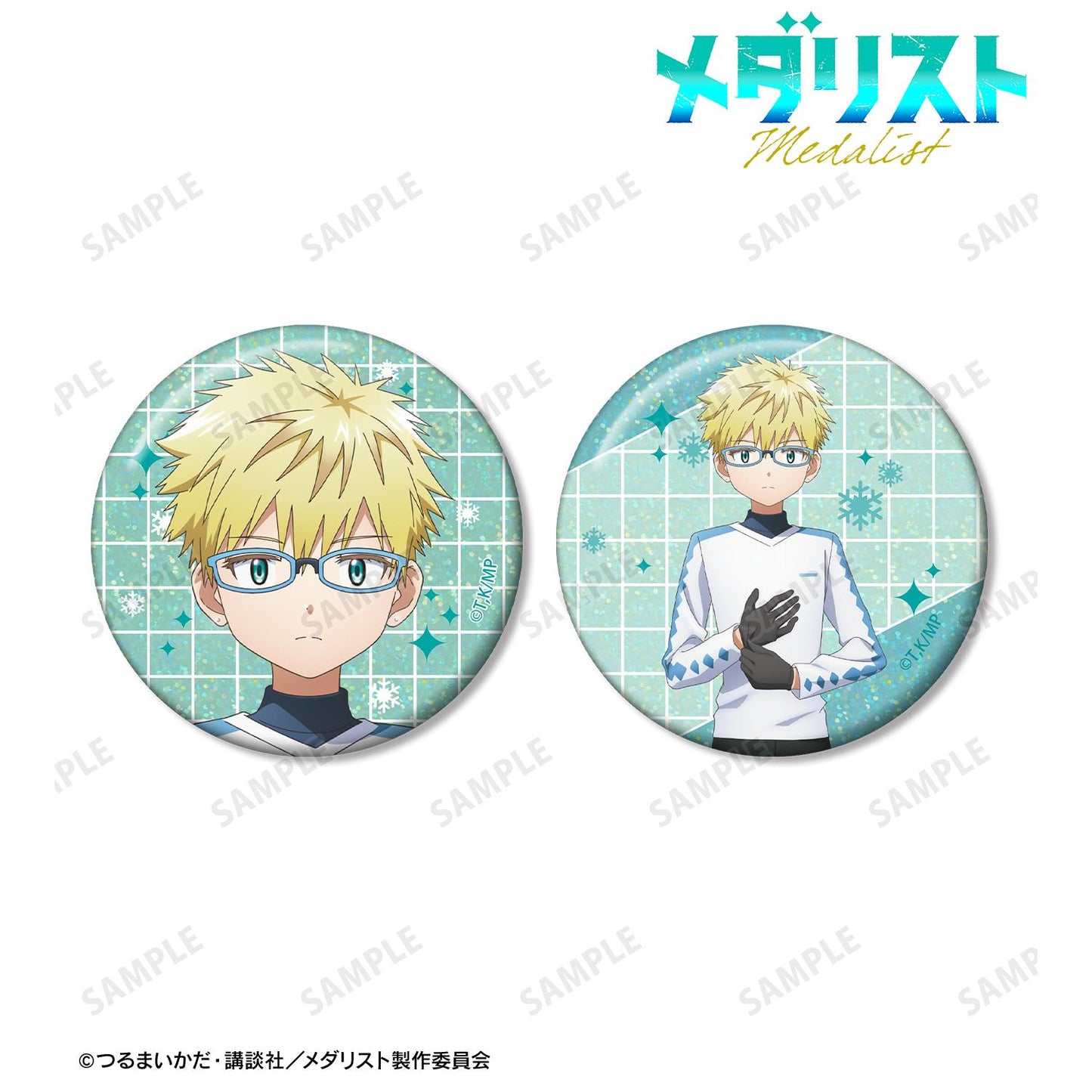 メダリスト 的中文通用作品名為 **《花樣滑冰新人》**（大陸正式引進名稱）。 以下為按規則生成的商品名： メダリスト（花樣滑冰新人） 中文系列名不涉及 *此商品無系列名，僅為商品種類* 最終商品名如下： メダリスト（花樣滑冰新人） 鴗鳥理凰 全息徽章 2個套裝