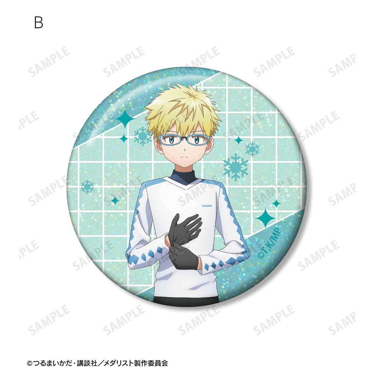 メダリスト 的中文通用作品名為 **《花樣滑冰新人》**（大陸正式引進名稱）。 以下為按規則生成的商品名： メダリスト（花樣滑冰新人） 中文系列名不涉及 *此商品無系列名，僅為商品種類* 最終商品名如下： メダリスト（花樣滑冰新人） 鴗鳥理凰 全息徽章 2個套裝