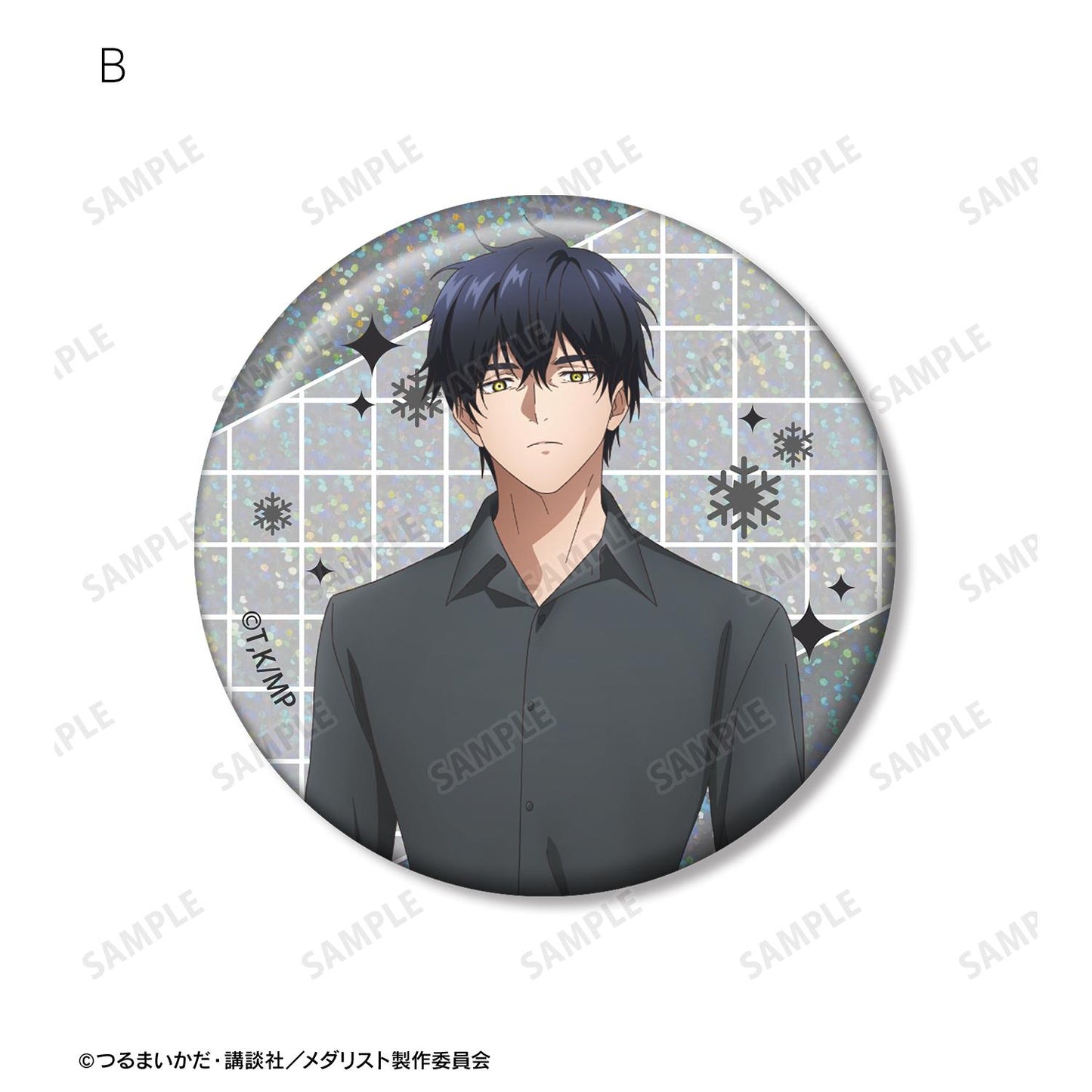 メダリスト 的官方中文通用名稱為 **《花樣滑冰英才》**。 最終商品名如下： メダリスト（花樣滑冰英才） 夜鷹純 全息徽章 2個套裝