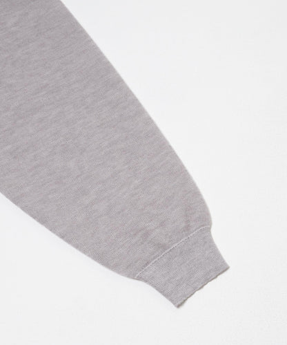 亞麻混海綿感針織上衣