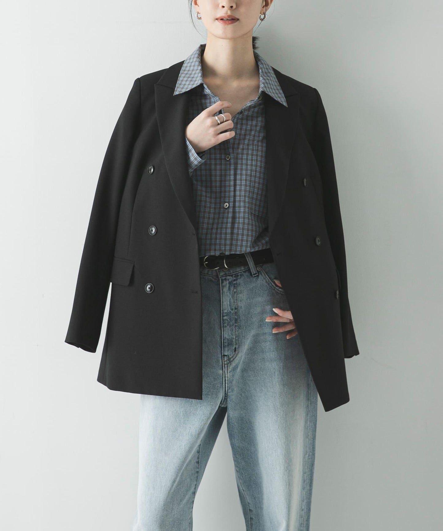 標準領格子襯衫