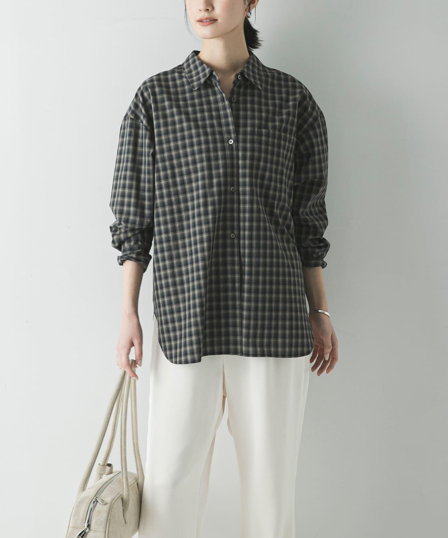 標準領格子襯衫