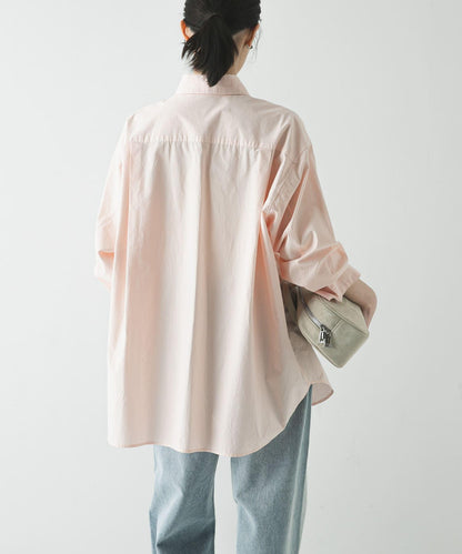 成衣染色棉質寬鬆襯衫