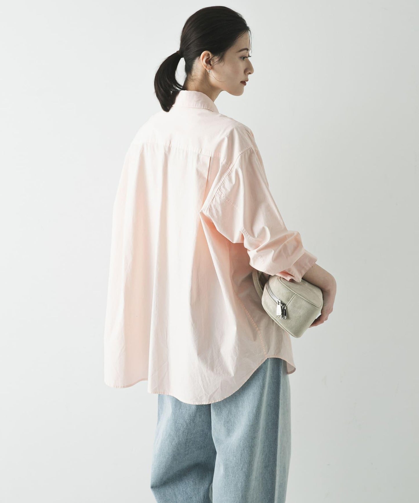 成衣染色棉質寬鬆襯衫