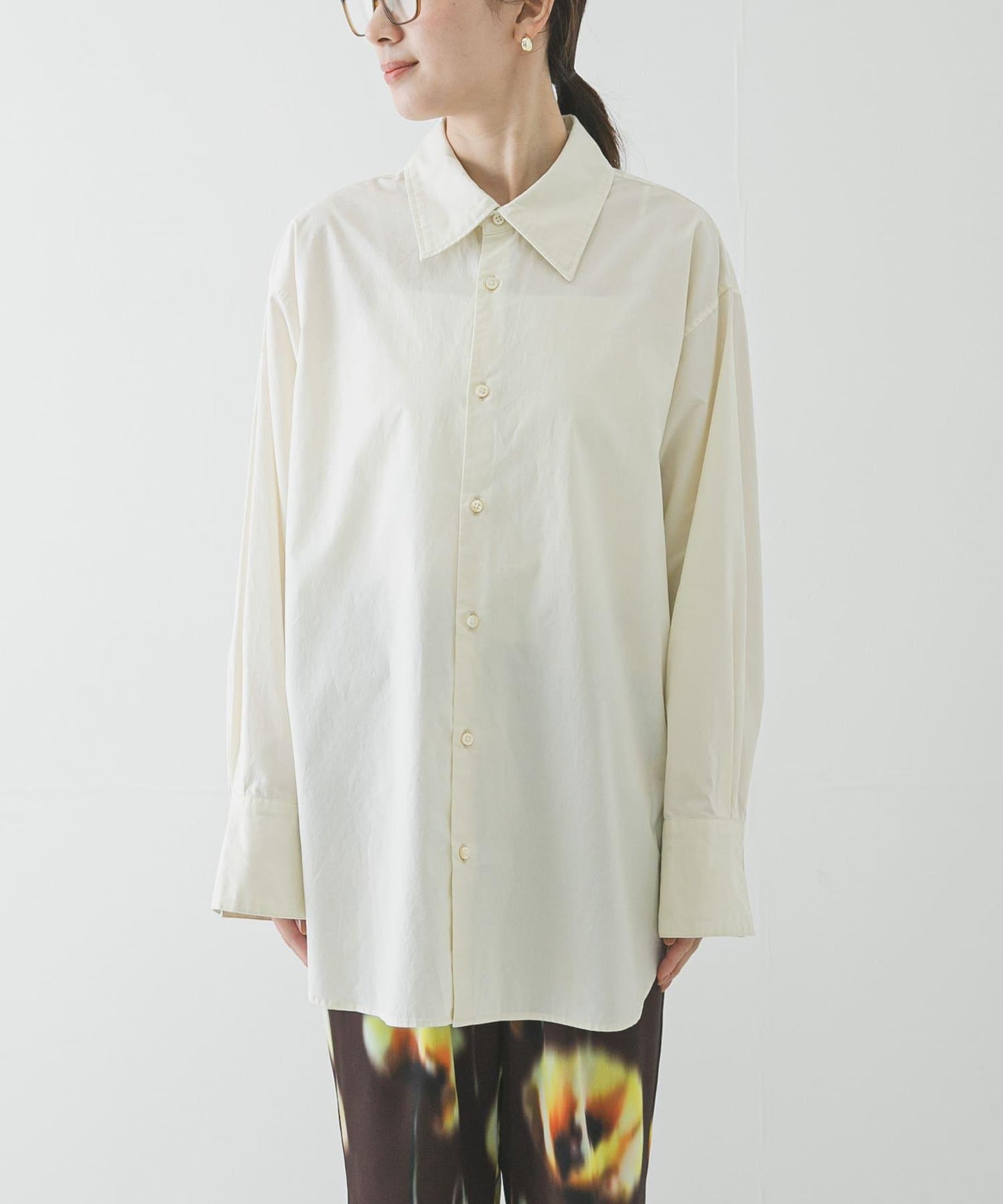 成衣染色棉質寬鬆襯衫