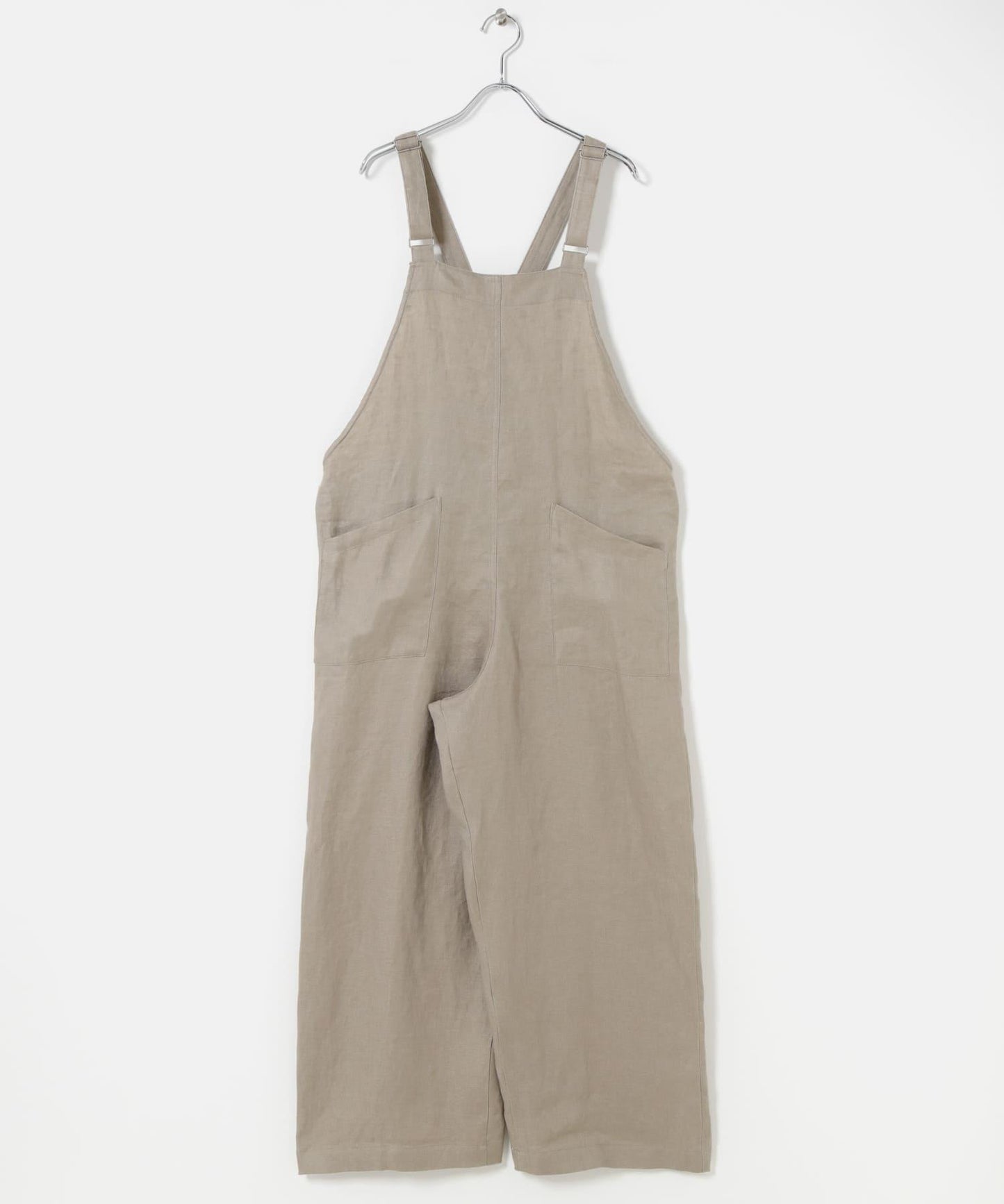 亞麻背交叉連體褲