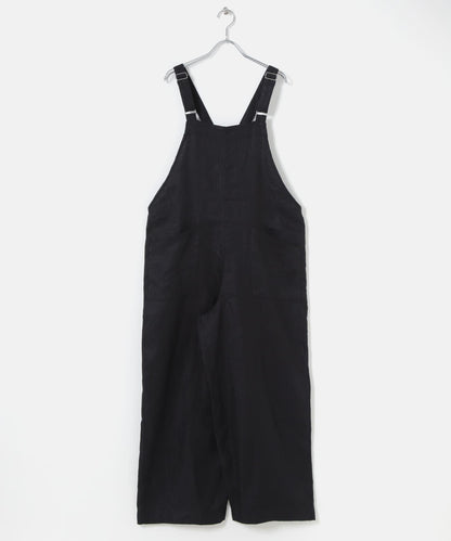 亞麻背交叉連體褲