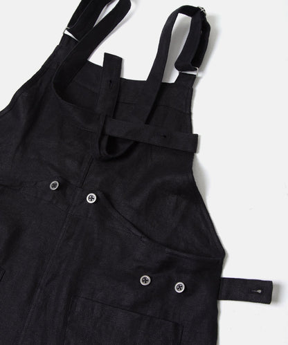 亞麻背交叉連體褲