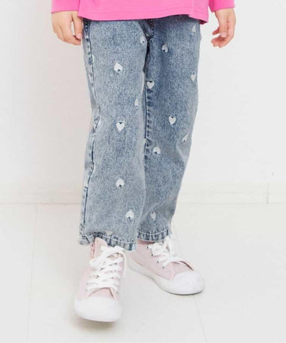 愛心圖案 長款 長褲 10分丈