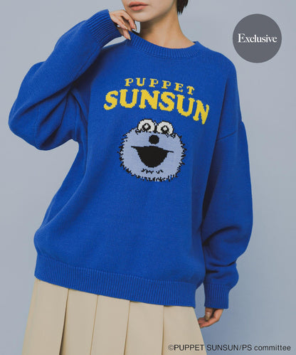 男女同款 聯名 SUNSUN×SENSE OF PLACE 提花針織 針織衫