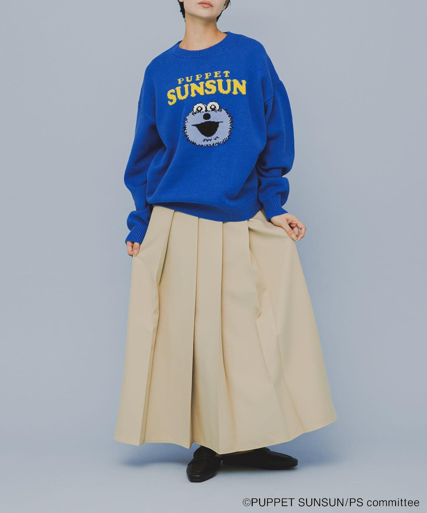 男女同款 聯名 SUNSUN×SENSE OF PLACE 提花針織 針織衫