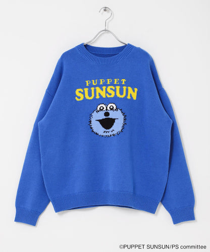 男女同款 聯名 SUNSUN×SENSE OF PLACE 提花針織 針織衫