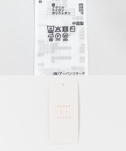 男女同款 聯名 SUNSUN×SENSE OF PLACE 提花針織 針織衫