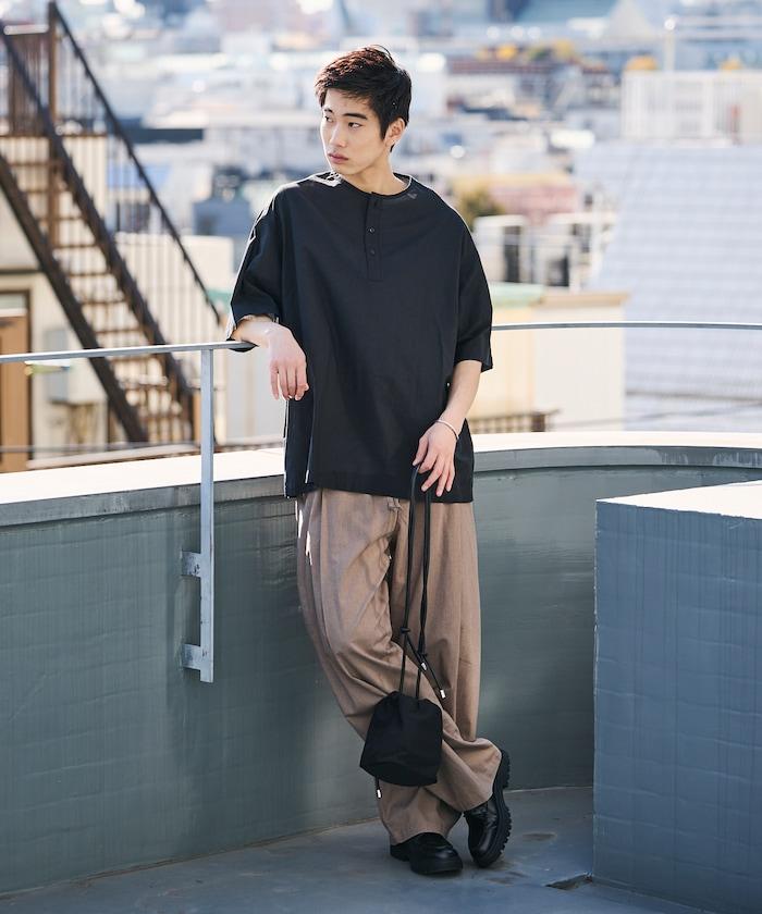 Relax Fit 寬鬆版 亨利領 套頭襯衫