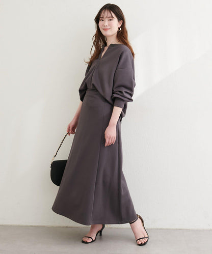 〈ako〉 A字版型 空氣層半身裙