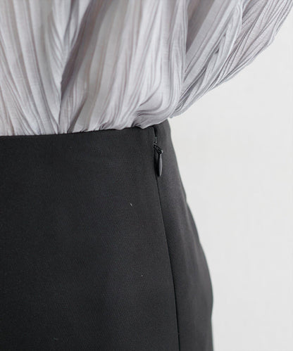 蕾絲拼接 傘擺 半身裙