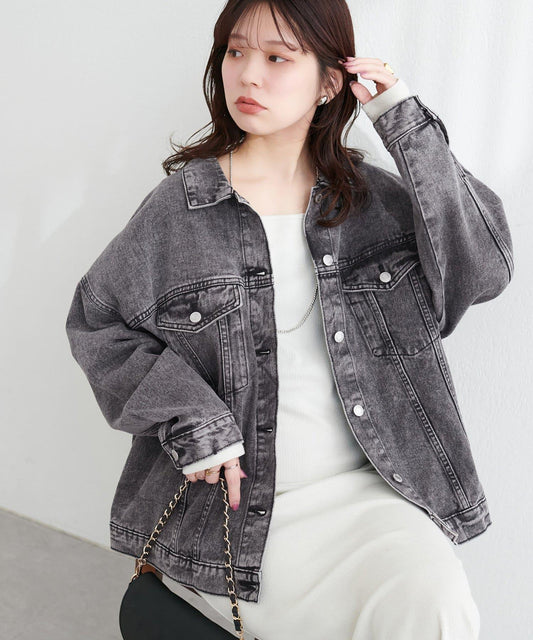 寬鬆版型 牛仔外套