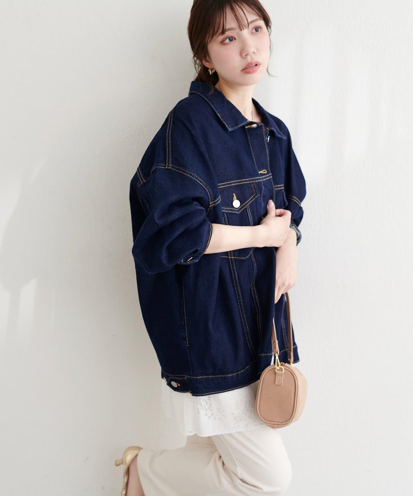 寬鬆版型 牛仔外套