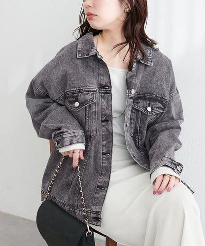 寬鬆版型 牛仔外套