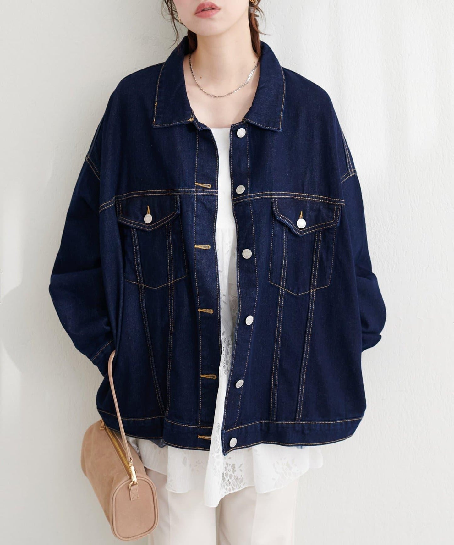 寬鬆版型 牛仔外套
