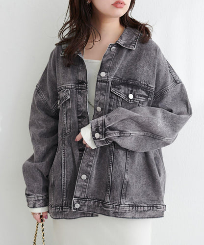寬鬆版型 牛仔外套