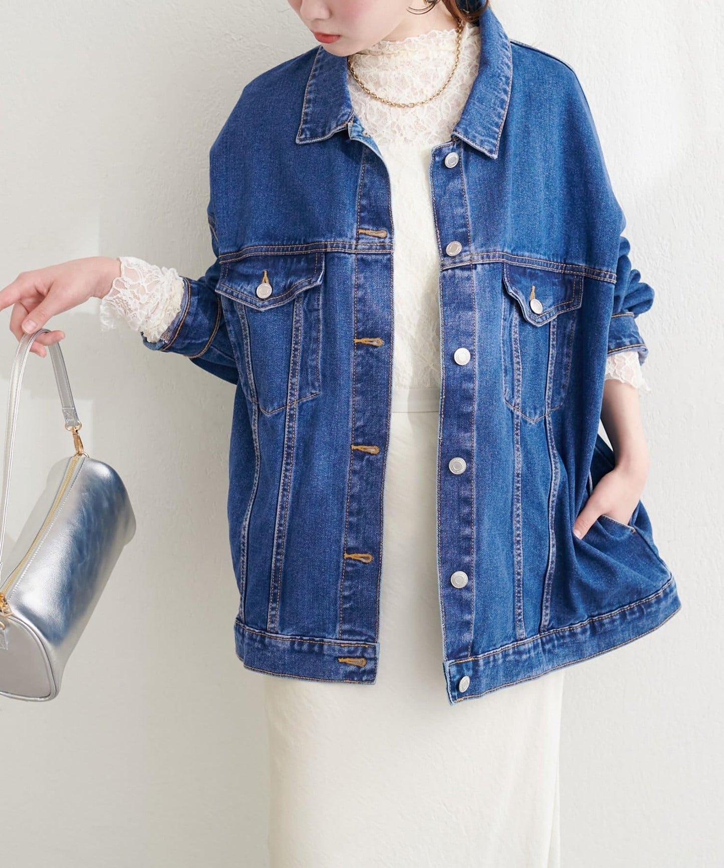 寬鬆版型 牛仔外套