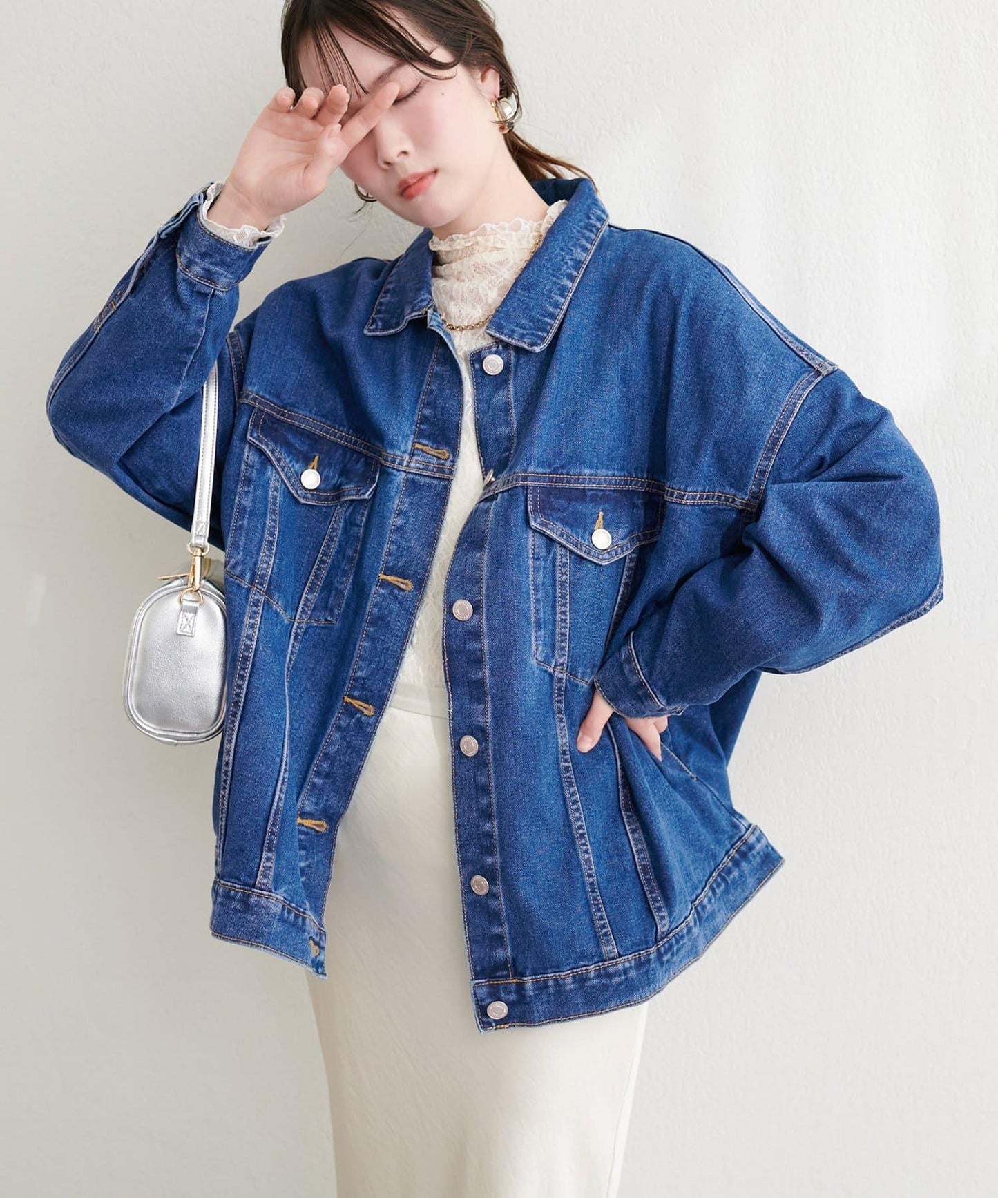 寬鬆版型 牛仔外套