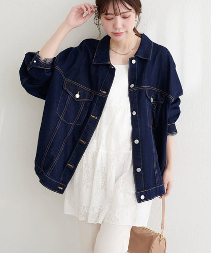 寬鬆版型 牛仔外套