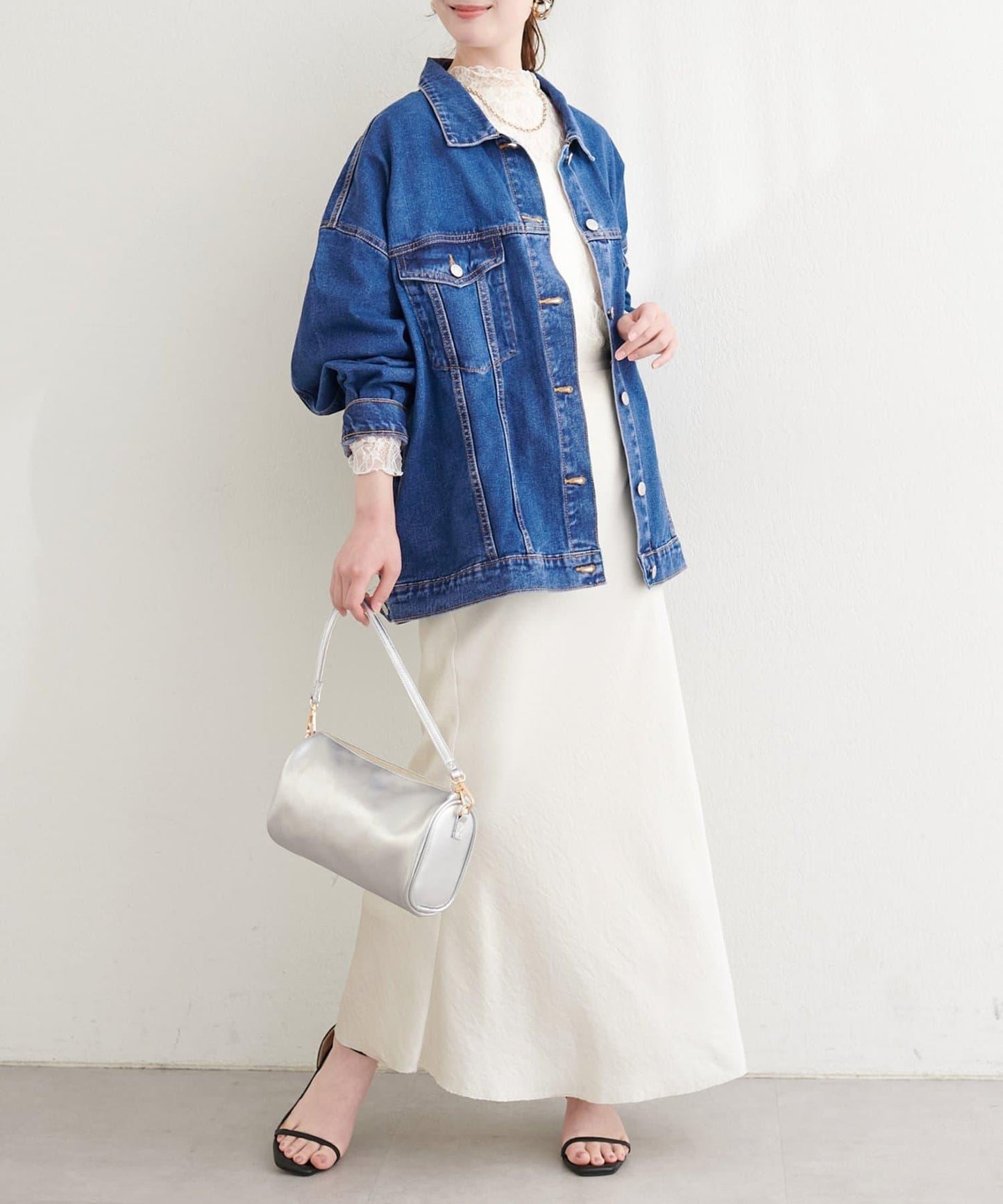 寬鬆版型 牛仔外套