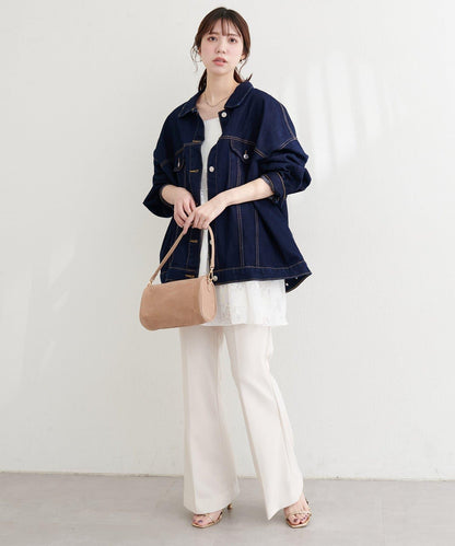 寬鬆版型 牛仔外套