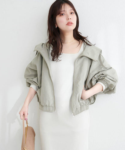 連帽短款山系夾克