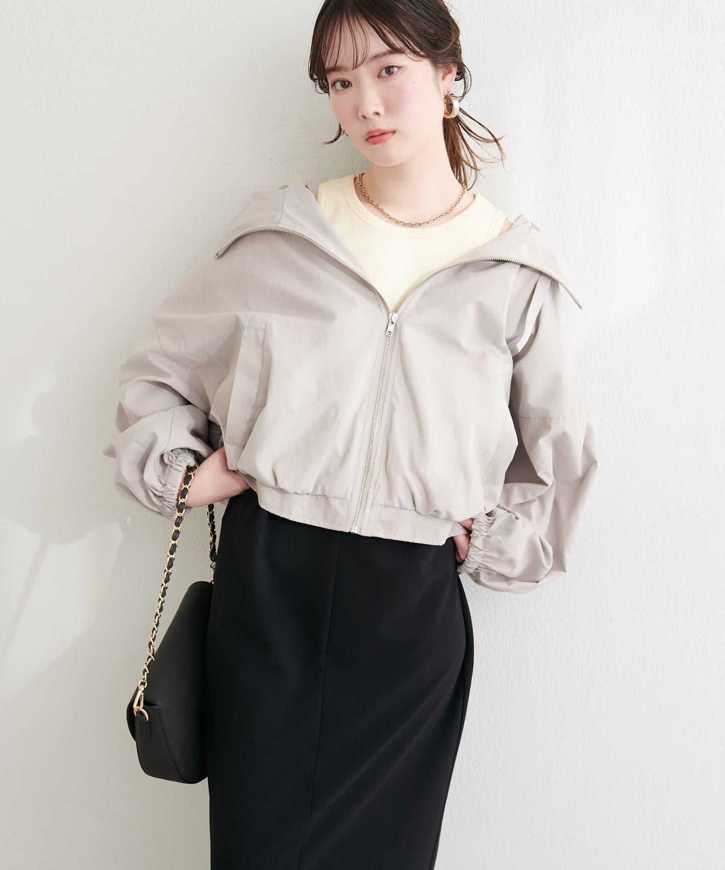 連帽短款山系夾克