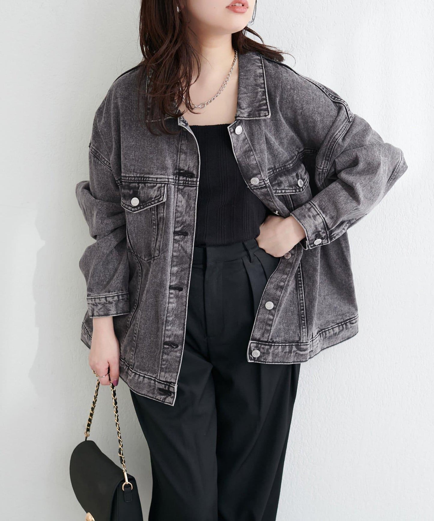 寬鬆版型 牛仔外套
