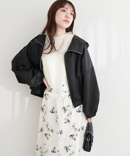 連帽短款山系夾克