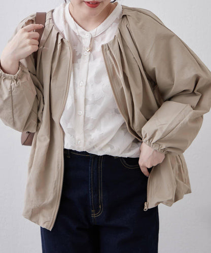 蓬鬆廓形 褶襉泡泡設計 夾克