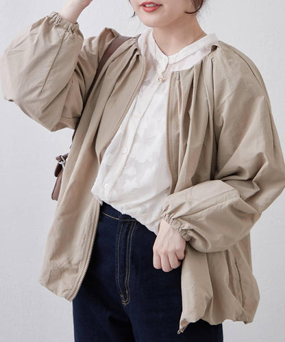 蓬鬆廓形 褶襉泡泡設計 夾克