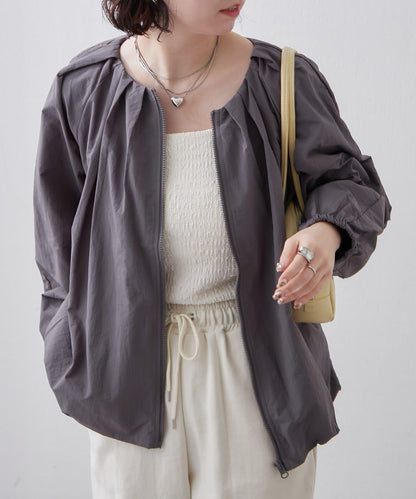 蓬鬆廓形 褶襉泡泡設計 夾克