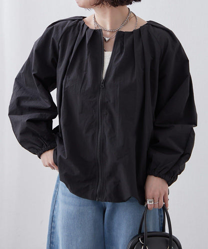 蓬鬆廓形 褶襉泡泡設計 夾克