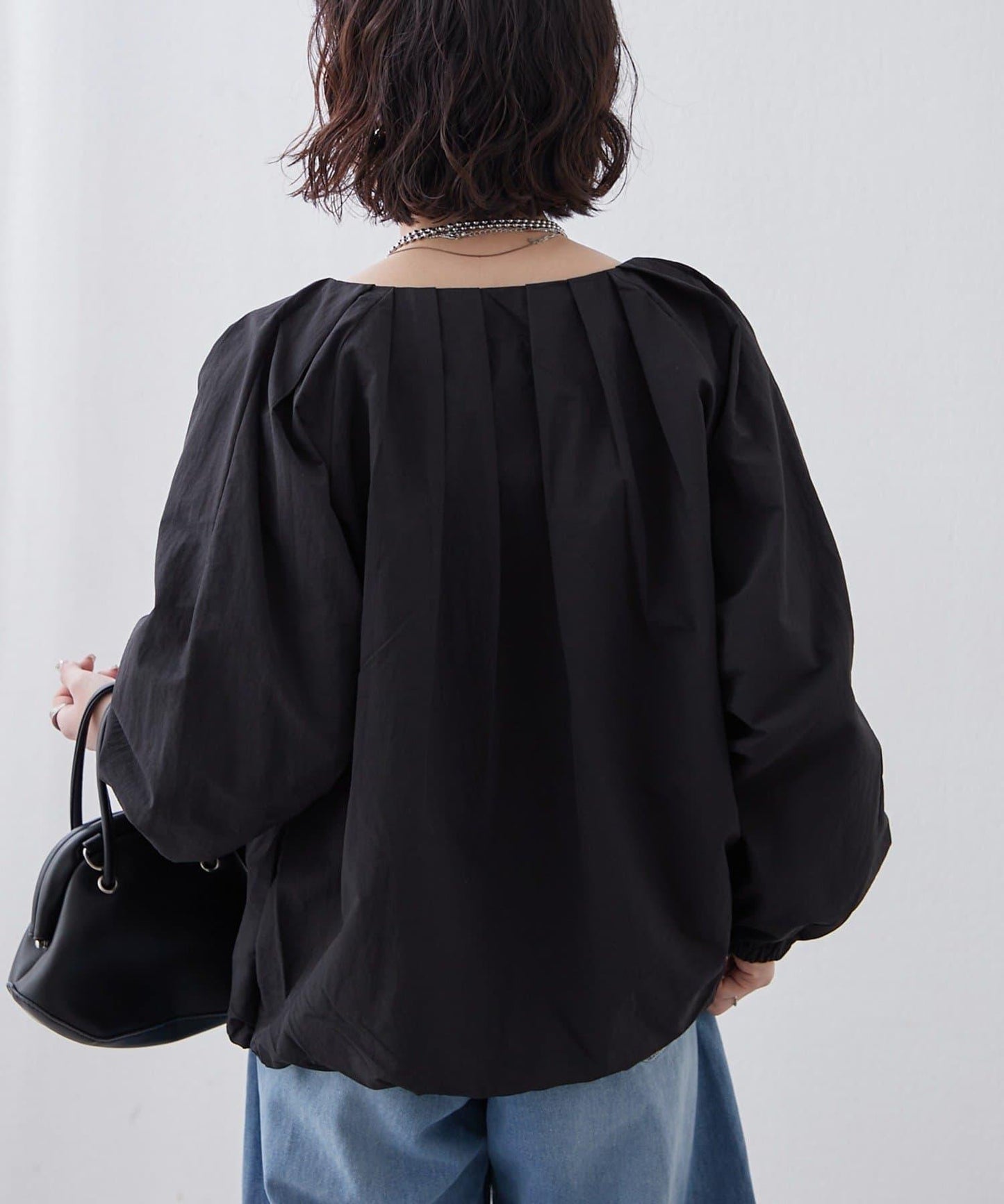 蓬鬆廓形 褶襉泡泡設計 夾克