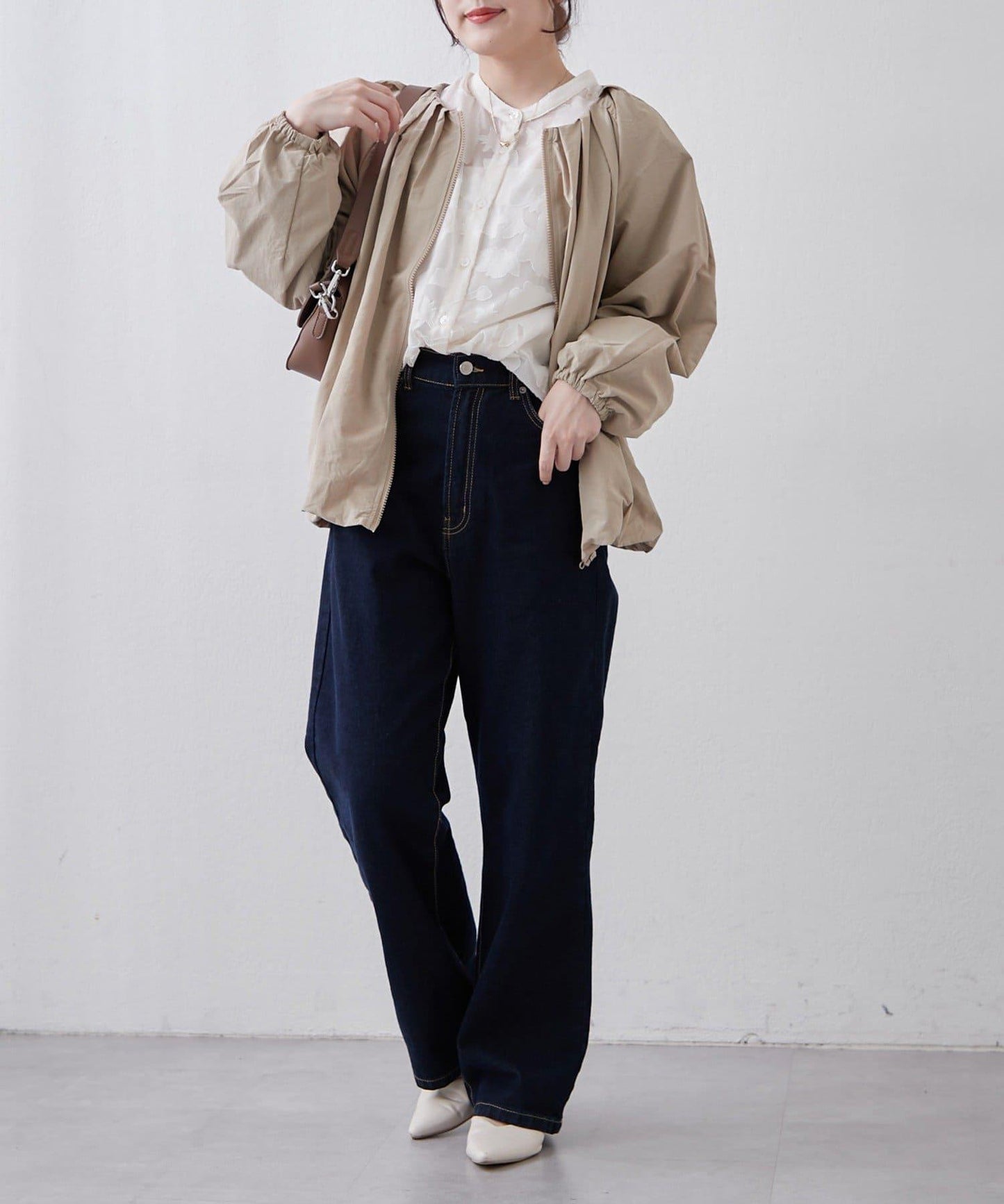 蓬鬆廓形 褶襉泡泡設計 夾克