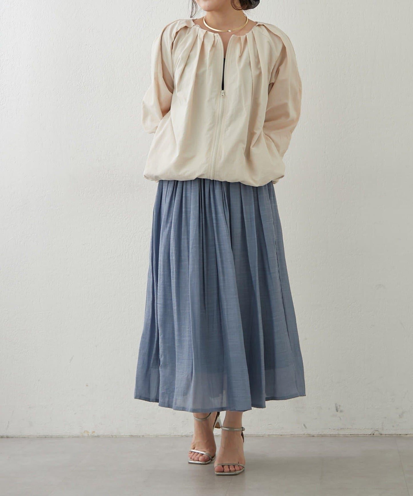 蓬鬆廓形 褶襉泡泡設計 夾克