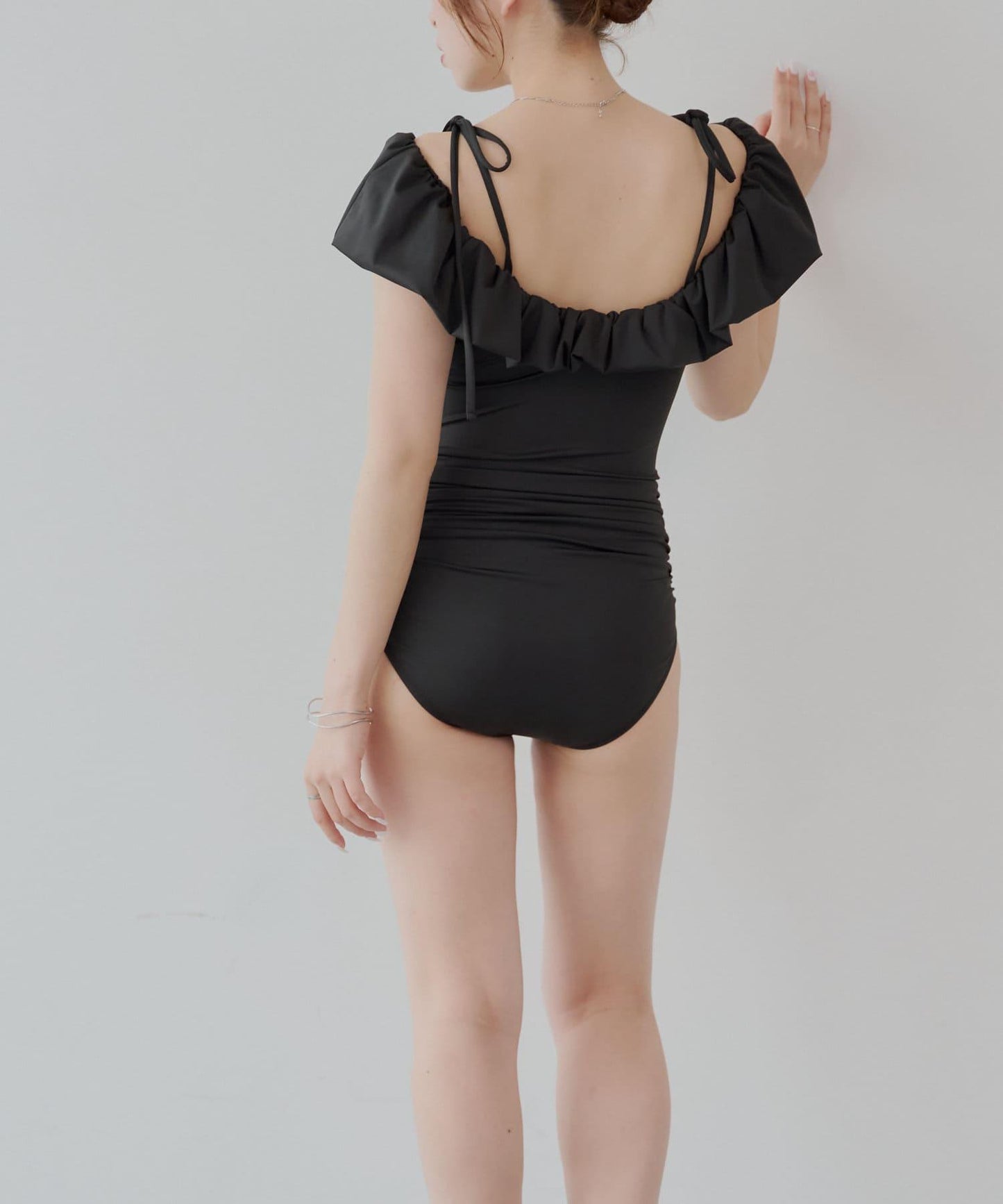 Chico 泡泡一字肩連衣裙